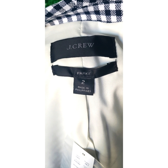 3. J. Crew Parke blazer in gingham stretch linen - Picture 5 of 6